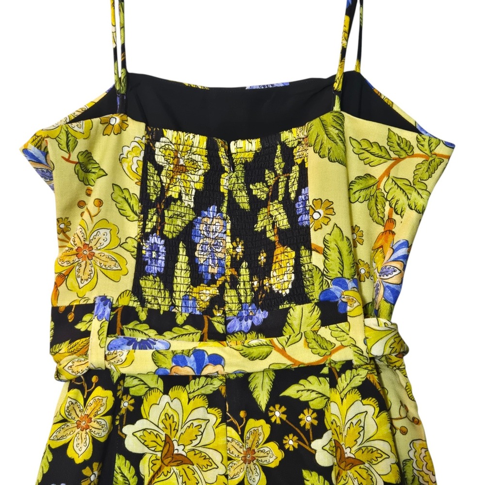 FARM Rio Floral Bird Print Wide Leg Jumpsuit S Tropical Island Summer Resort NWT - Picture 5 of 14